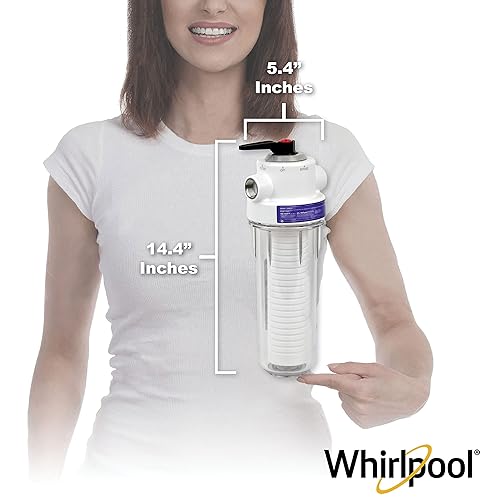 Miniatura 5 de Whirlpool Sistema de filtro de agua para toda la casa WHKF-DWHV, entrada de 34 pulgadas  Cartucho de repuesto GD05 y kit de instalación incluido