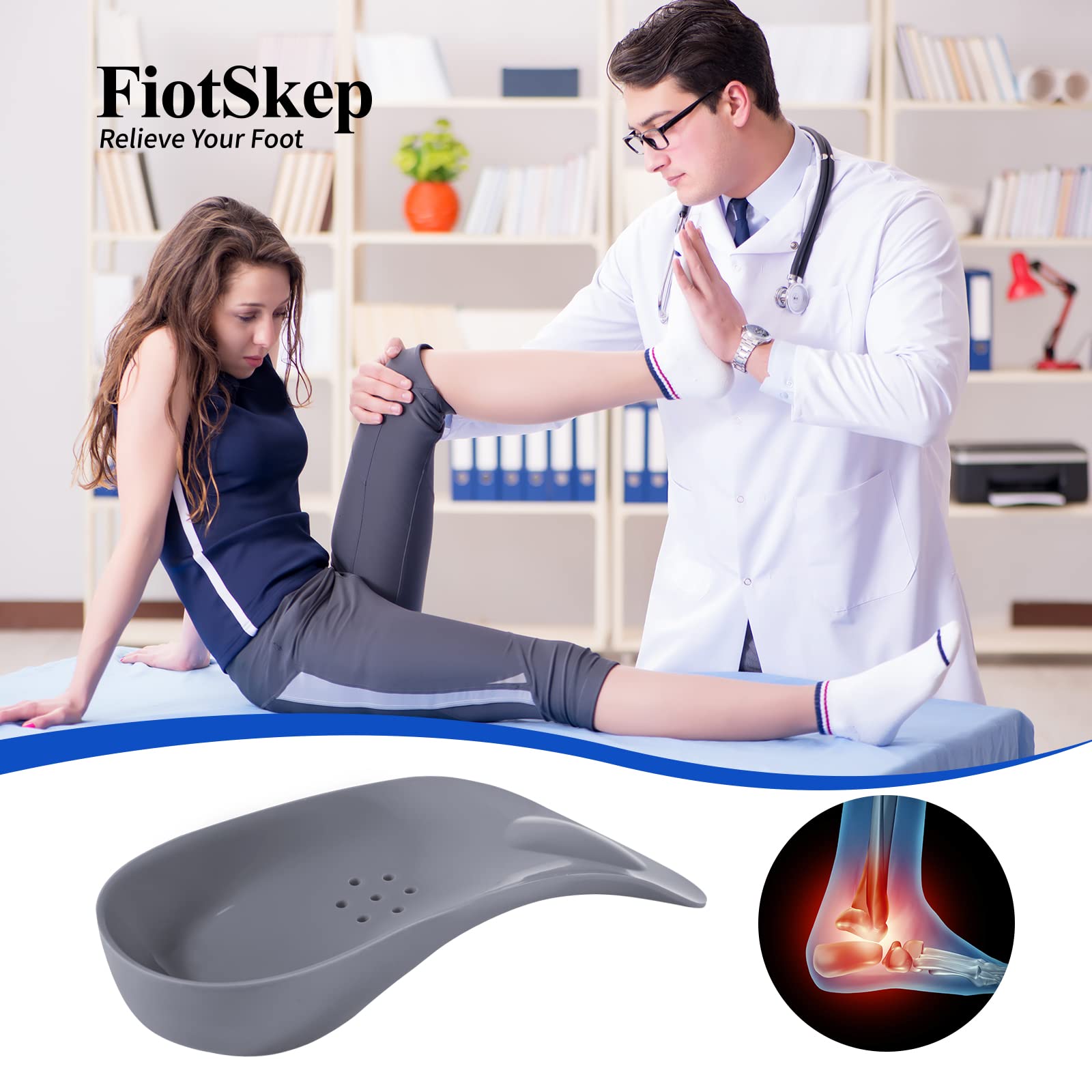 Almohadilla metatarsiana de arco alto original de 3/4 para aliviar la pronación del pie, espalda, cadera, pierna y talón de rodilla, insertos de dolor para el neuroma de Morton, dolor de bola