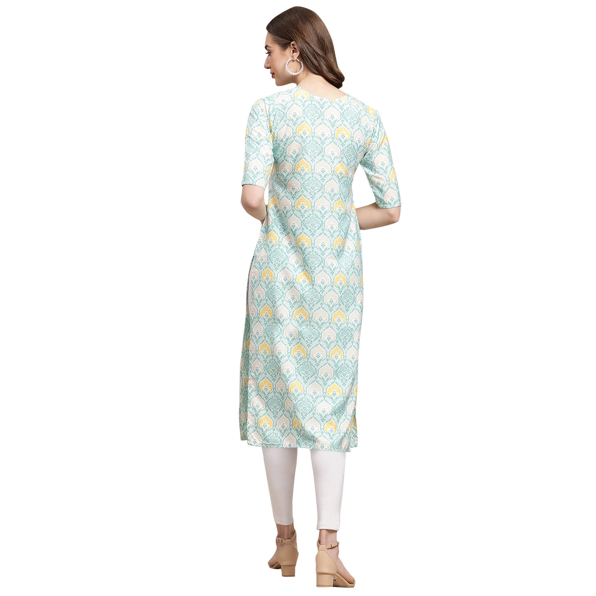 Pinkmint Women's Crepe Digital Print Straight Kurta (D-343-370-362-334-366_M)