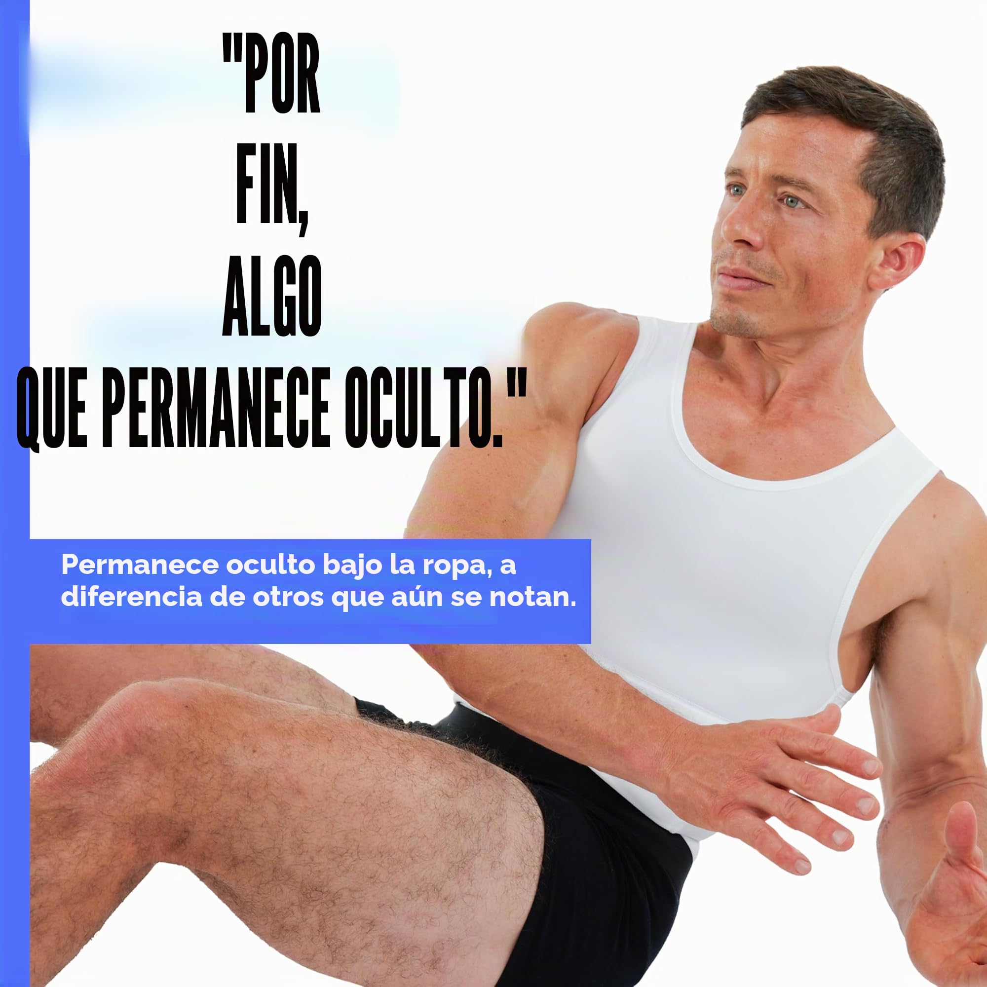Esteem Apparel original de los hombres máximos de la camisa que adelgaza el pecho y talladora del cuerpo de compresión