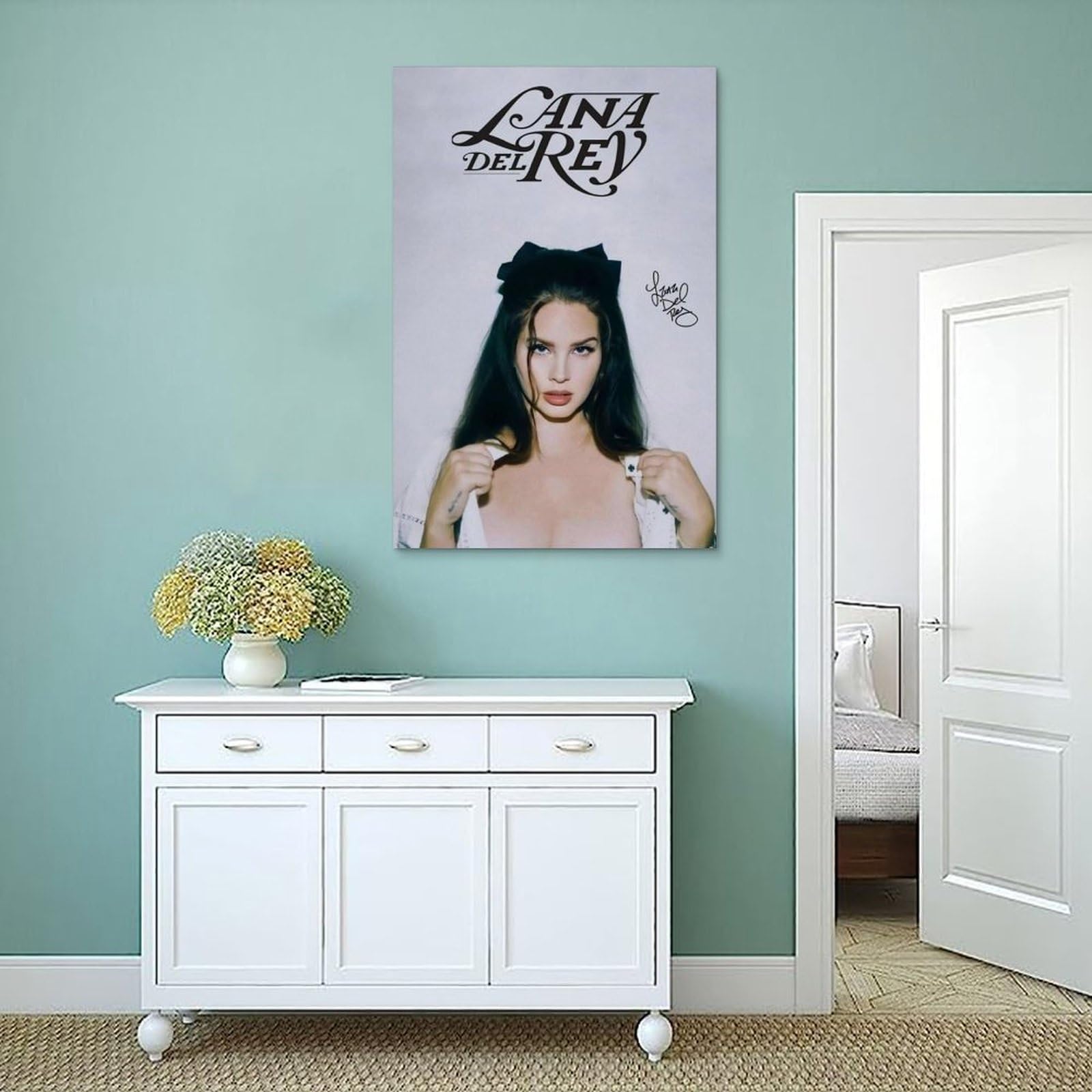 Lana Poster Music Rey Collage - 3er Set Vintage Wandbilder 20x30cm Für Wohnzimmer Deko