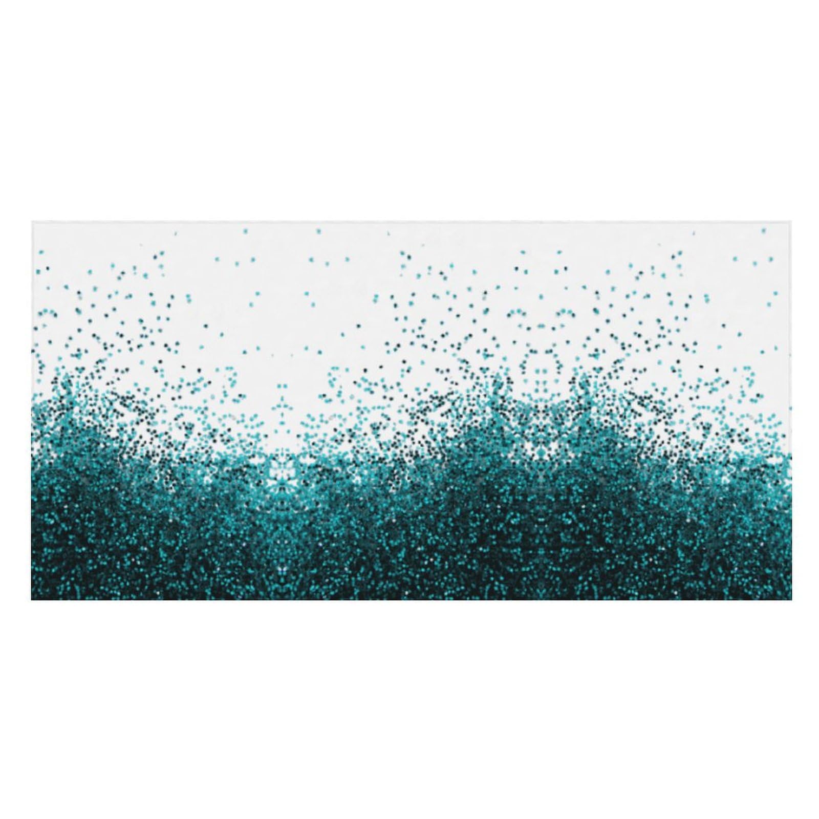 LWORZIIB Beach Towel, Glitter Blue Teal Bath Towel, Pool Towel Great for Gym Swimming 80 X 160cm