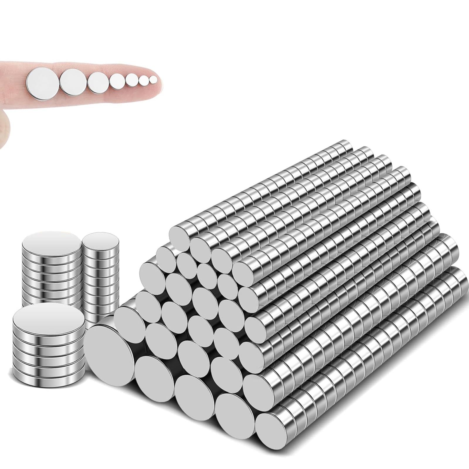 TRYMAG Small Strong Magnets, 6 Sizes Rare Earth Magnet, 255Pcs — Amazon image 8