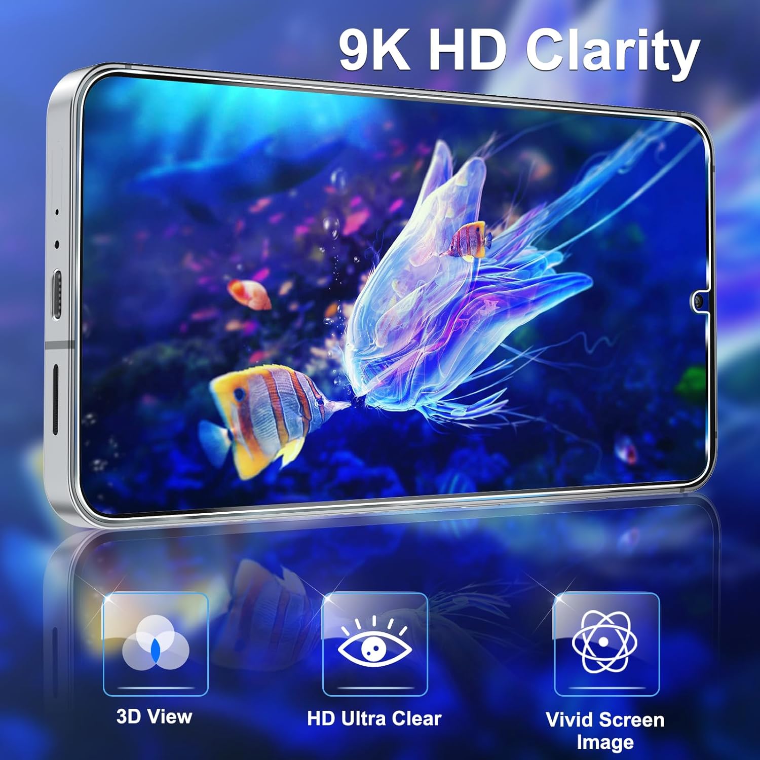 3 Pack Screen Protector for Samsung Galaxy S25 Edge 6.7 Inch, 9H Tempered Glass, Ultrasonic Fingerprint Unlock, Case Friendly Tempered Glass Screen Protector for Samsung Galaxy S25 Edge - Image 7