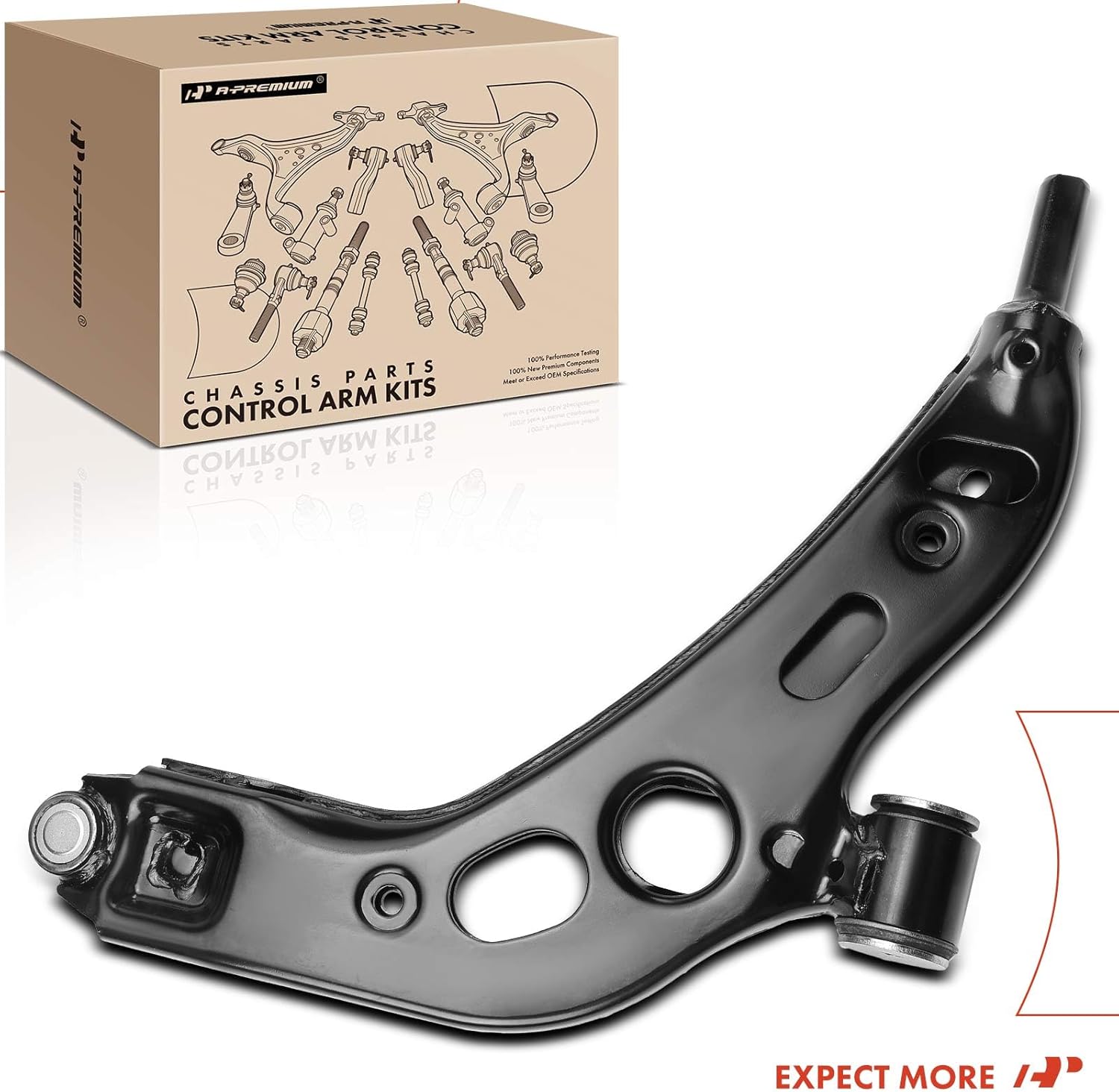 A-Premium Front Left Lower Control Arm with Ball Joint & Bushing, Compatible with BMW X1 2016-2020, X2 2018-2020 & Mini Cooper Clubman 2016-2020, Cooper Countryman 2017-2020