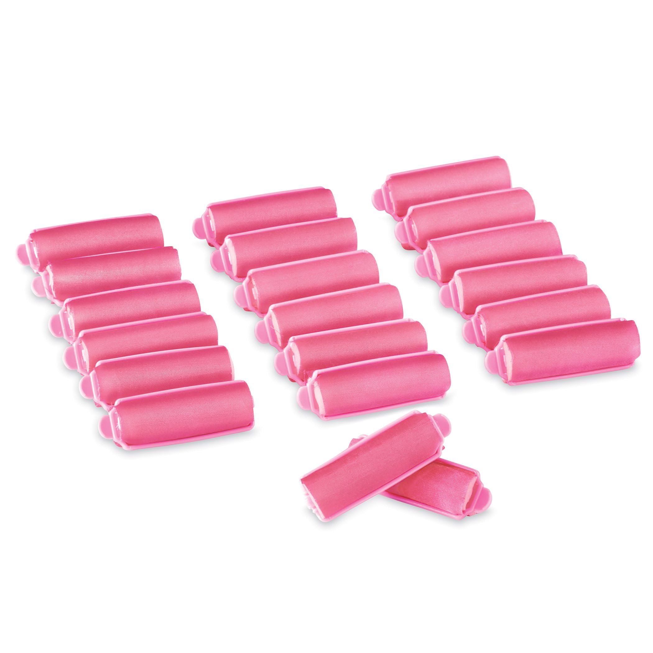 Collections Etc 20-Piece Satin-Covered Comfortable Hair Rollers