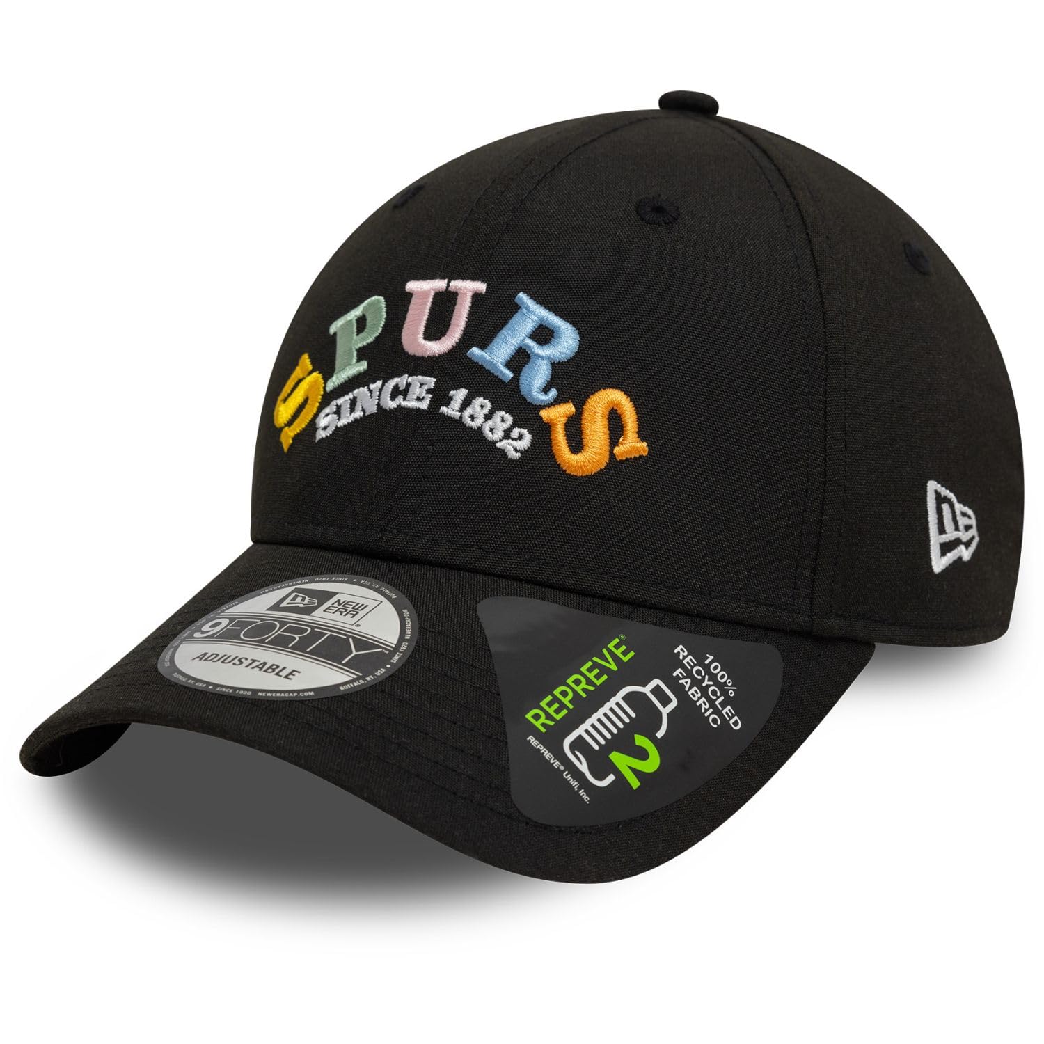 New Era 9Forty Adjustable Cap - Wordmark Tottenham Hotspur Black