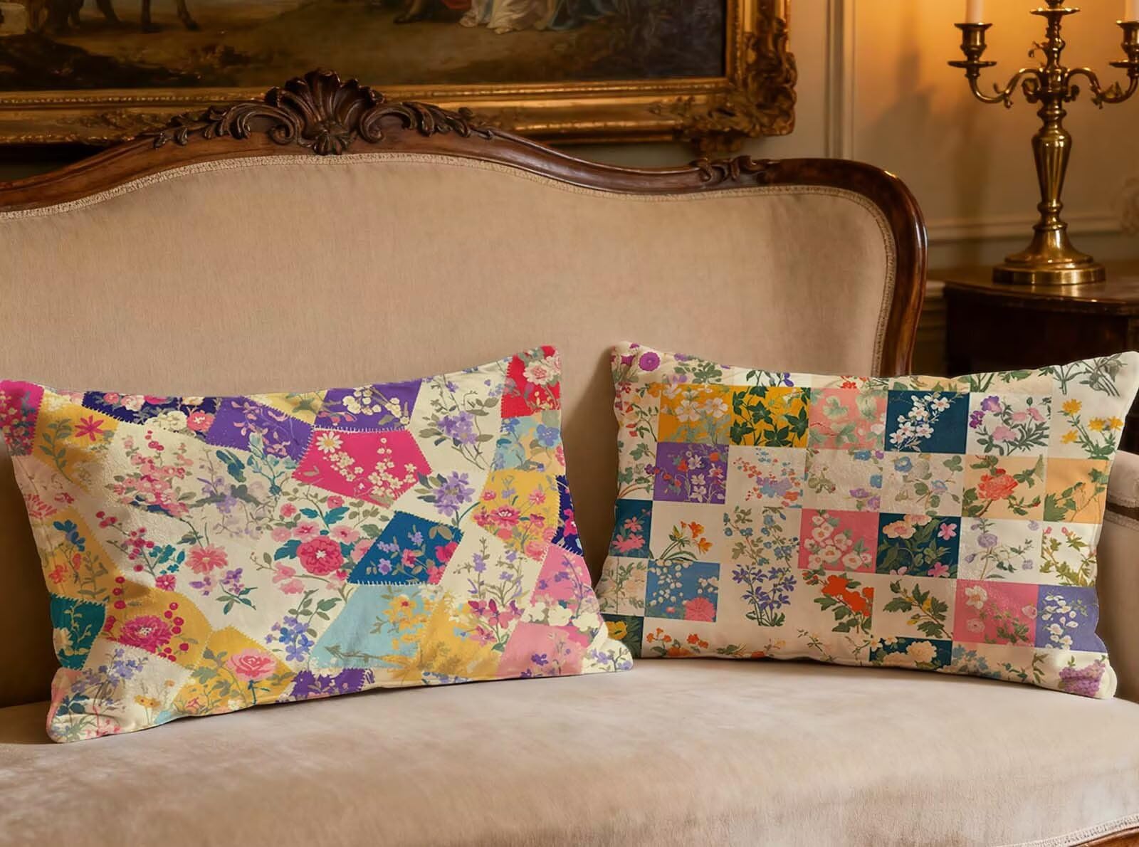 Housse de coussin velours 50x70cm lot de 2 pour transformer votre intérieur en un nid douillet