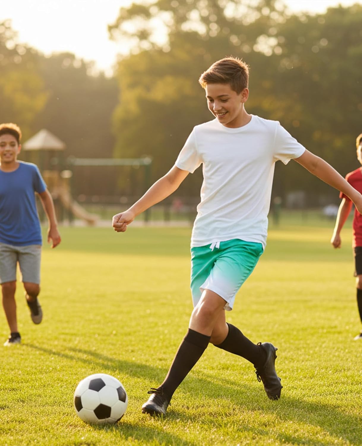 Cozople 7-16T Teen Boys Swim Trunks Quick Dry UPF 50+ Swimwear Bathing Suit for Big Boys Beach Swim Boards Shorts - Image 4