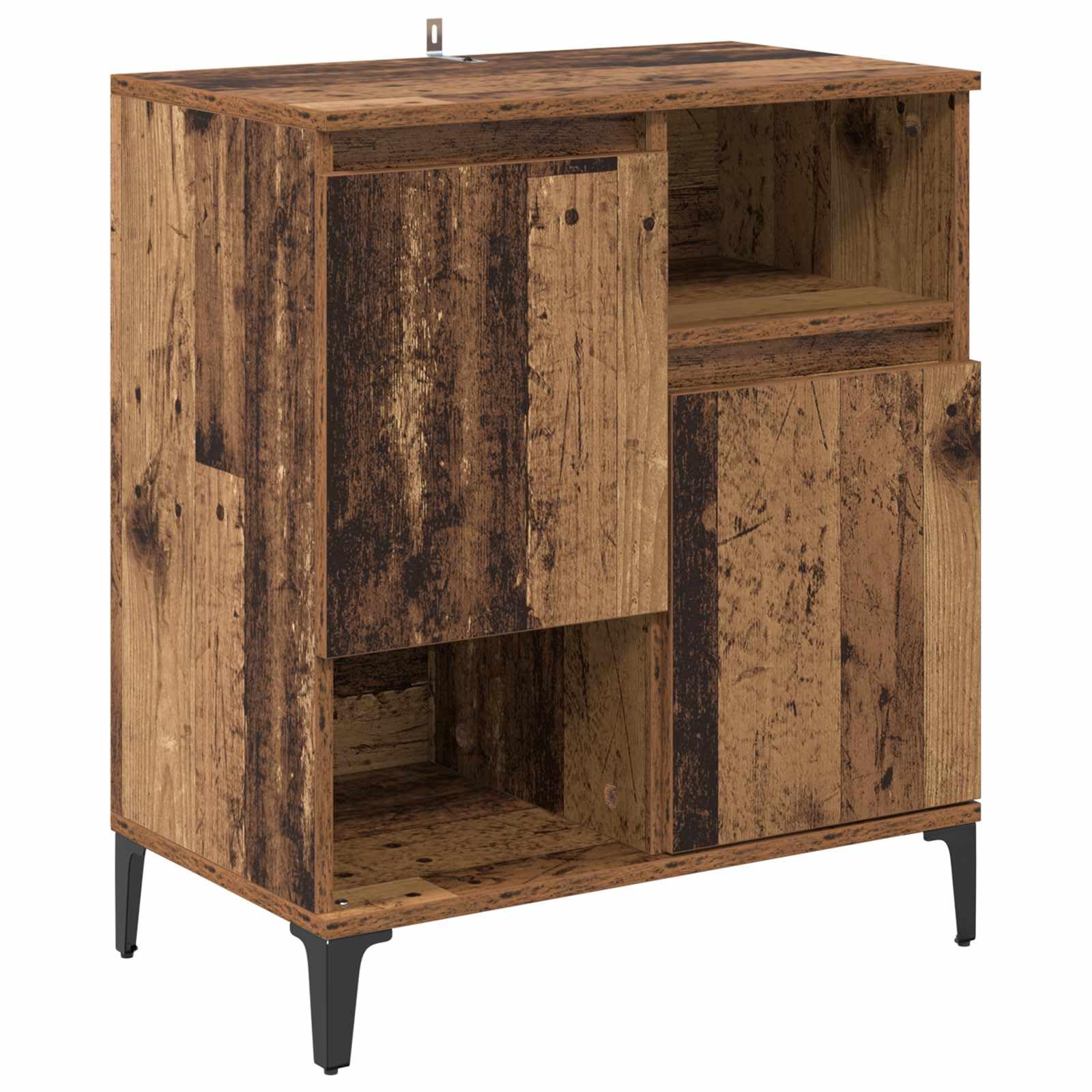 Aparador con aspecto de madera envejecida de 60cm para pasillo y comedor