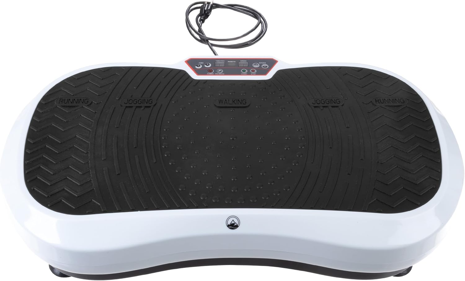 Vibration Plate Exercise Machine – Vibrating Platform with Adjustable Speed and 3 Strength Modes – Workout Equipment by Wakeman,Black/White