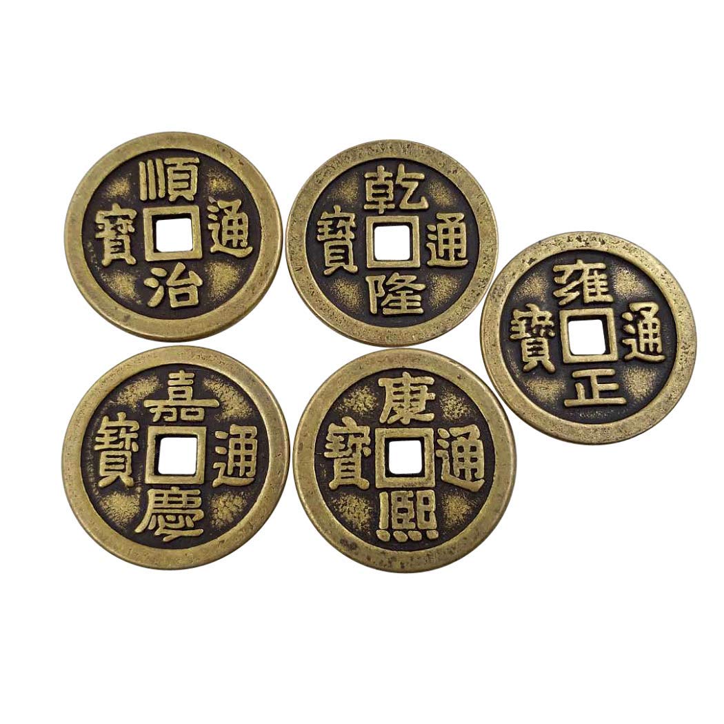 Moneda de cobre de 60 mm Los emperadores de la dinastía Qing Copiar monedas de cobre antiguas monedas del desafío de la suerte del este Moneda Replica Arte Artesanía