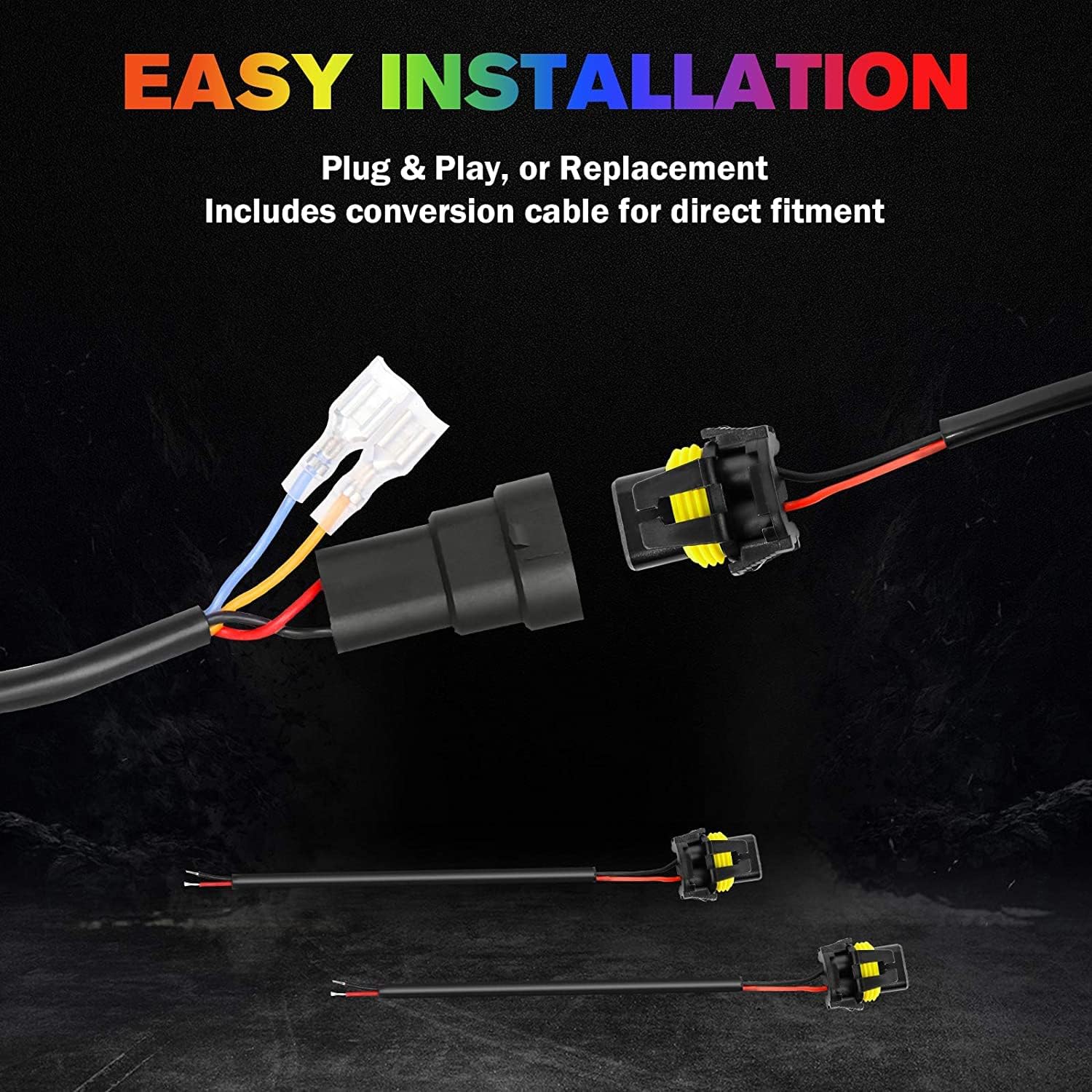 YEEGO DIRECT 4 inch JL Fog Lights Compatible with 2018-2025 Wrangler JL/Gladiator RGB LED Halo with Amber Turn Signal Light 4 Inch Round LED Fog Lights