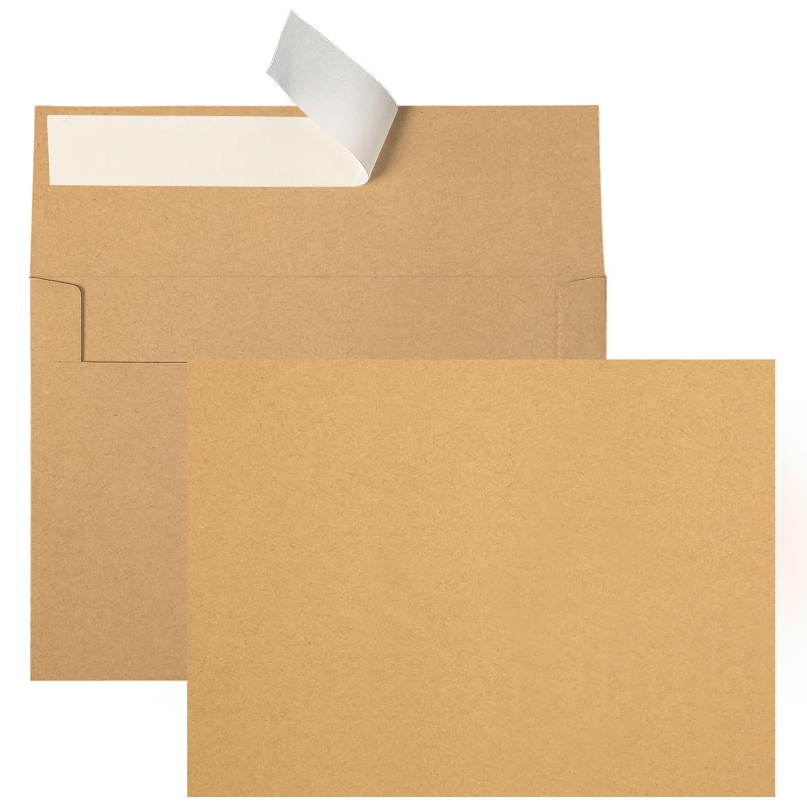 Goefun 5x7 Brown Kraft Blank Note Cards