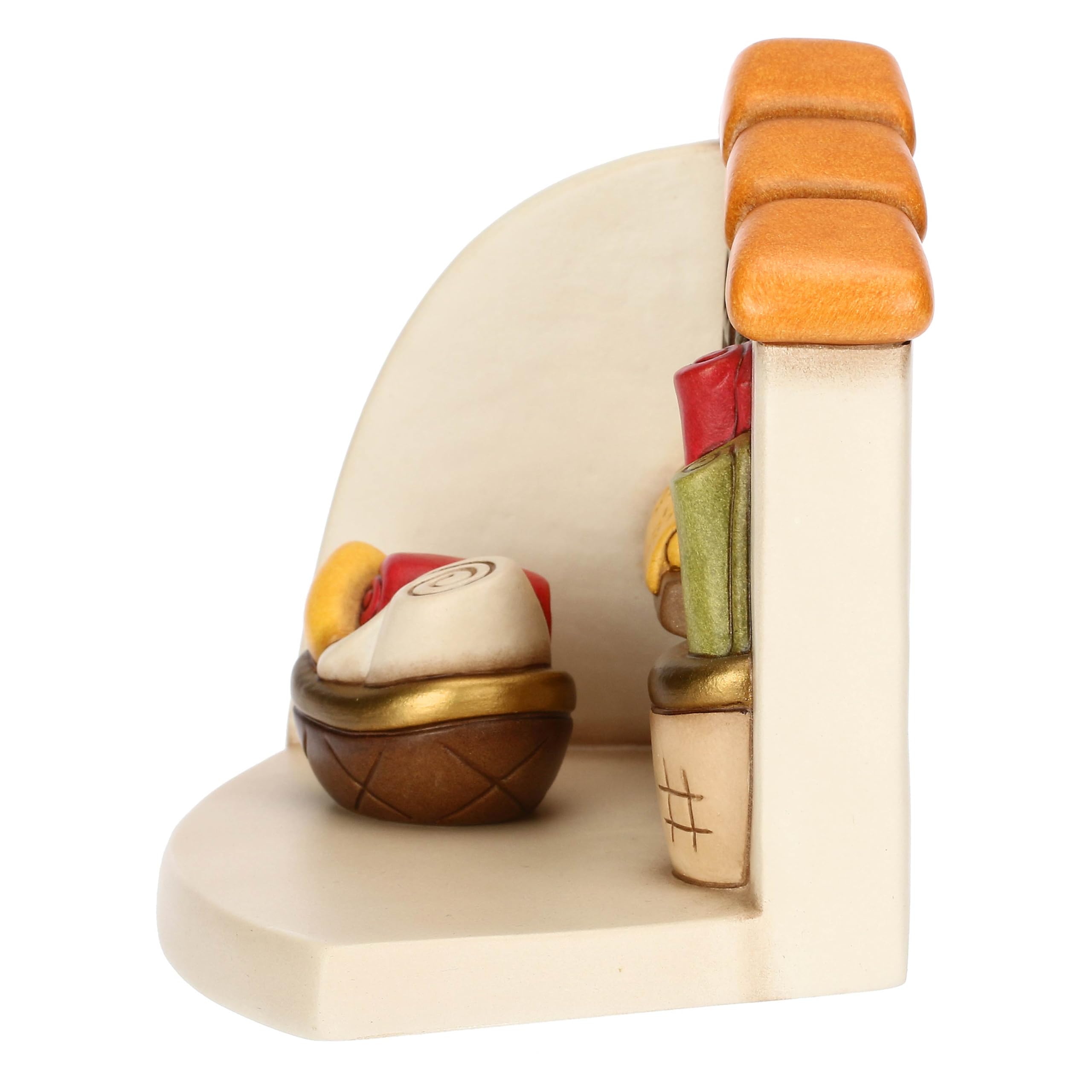 THUN, Bottega Della Sarta aus hochwertiger Keramik, Kollektion Klassische Krippe, Figuren für Weihnachtskrippe, Sammlerstück, 15,6 x 10,8 x 12 cm