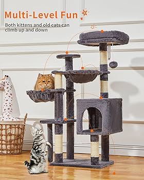 Amazon.com : Taoqimiao Cat Tree, 39.4-Inch Cat Tower for