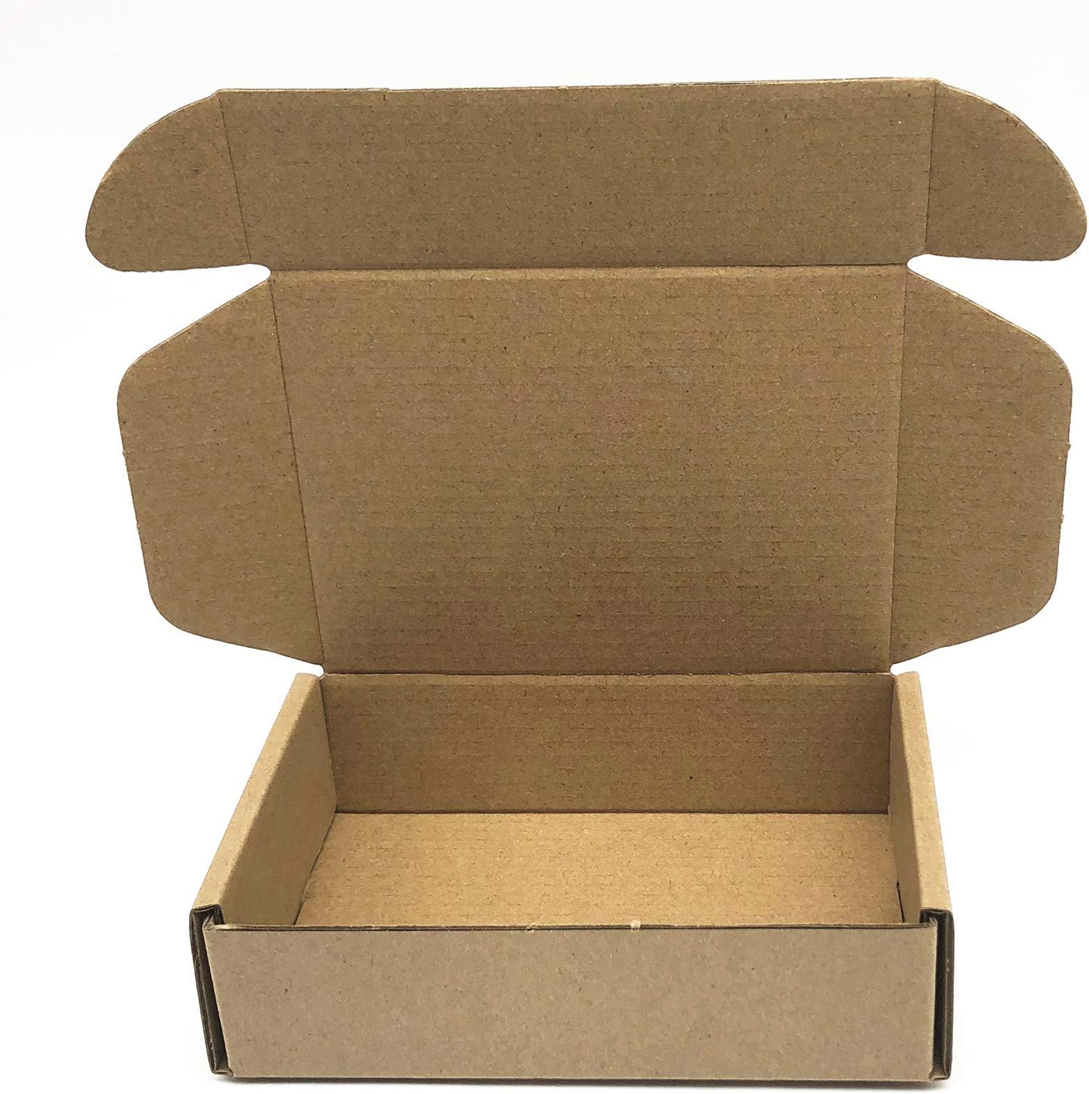 Small Cardboard Shipping Box Mailers 7 x 4.3 x 1.6 Inch