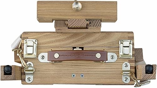 Miniatura 4 de Creative Mark Cezanne - Caballete francés de media caja, madera de olmo engrasado, con capacidad para lienzo de hasta 33 pulgadas, mango cómodo,