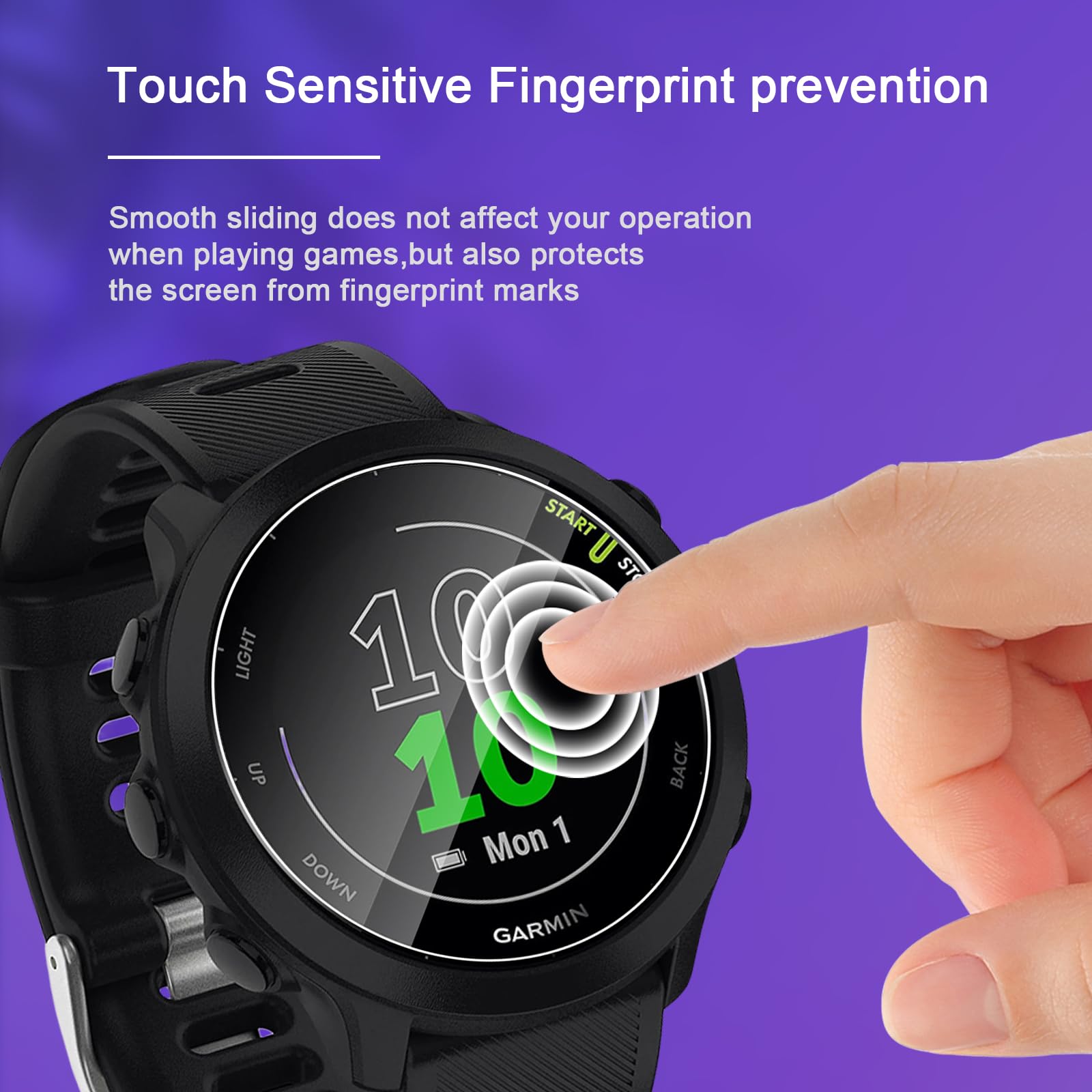 ELYCO Pellicola Protettiva Compatibile Con Garmin Forerunner 55/45