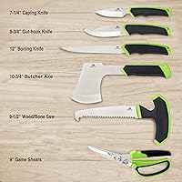 Vista 3 de Mossy Oak Kit de Preparación de Campo de Caza - Juego Portátil de Procesamiento de Carne de 10 Piezas con Estuche de Almacenamiento, para Caza