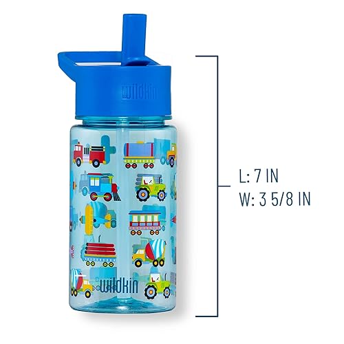 Vista 33 de Wildkin Botella de agua para niños de 16 onzas – Tritan sin BPA, tapa a prueba de fugas, duradera y fácil de limpiar – Caballos HORSES