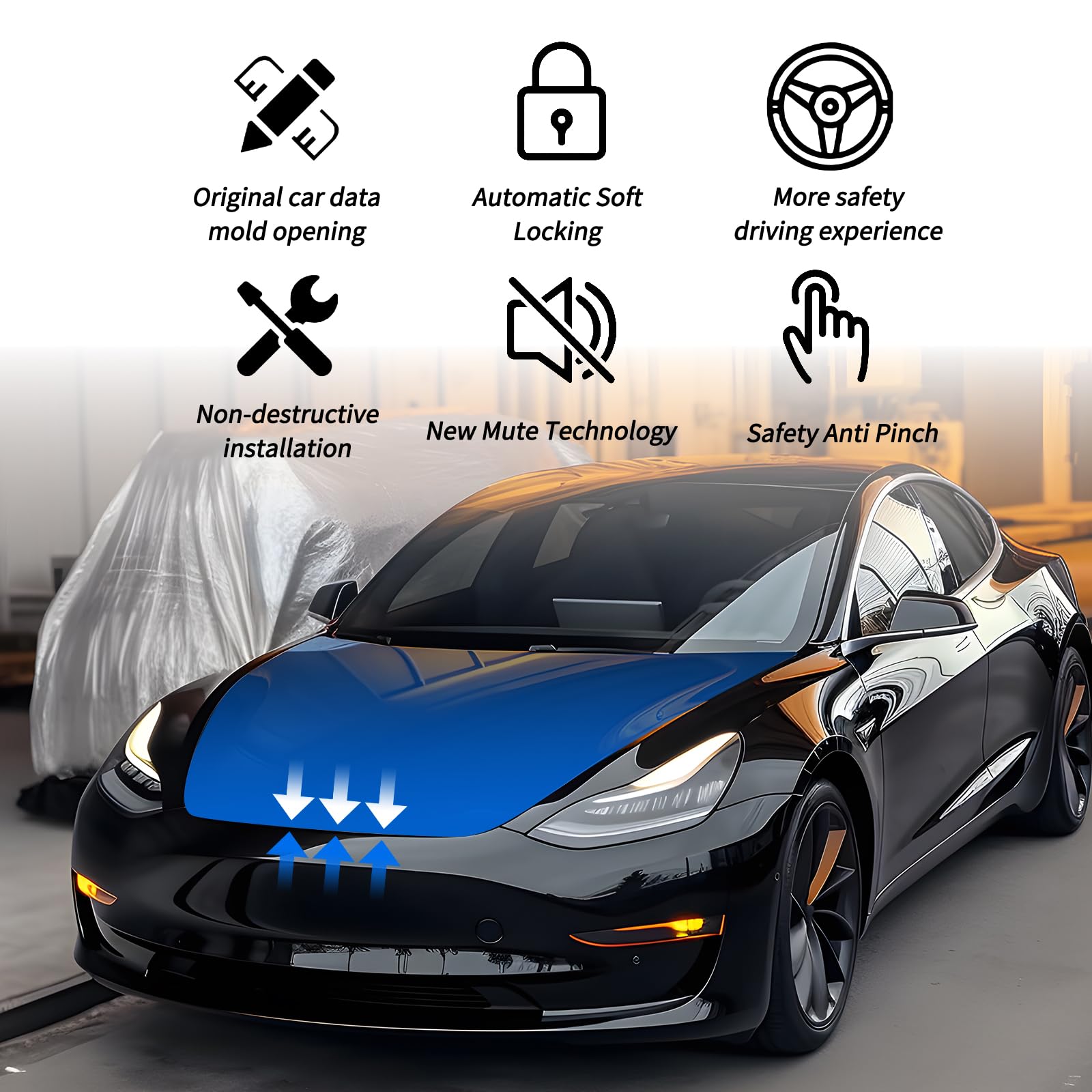 Amazon.co.jp: Tesla Frunk ソフトクロージング自動ラッチ用 AAMHHM