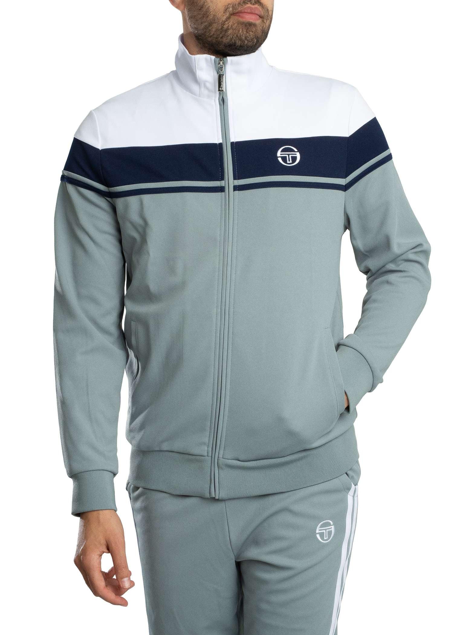 Sergio Tacchini Męski Dres Damarindo, White/Maritime Blue/Lead