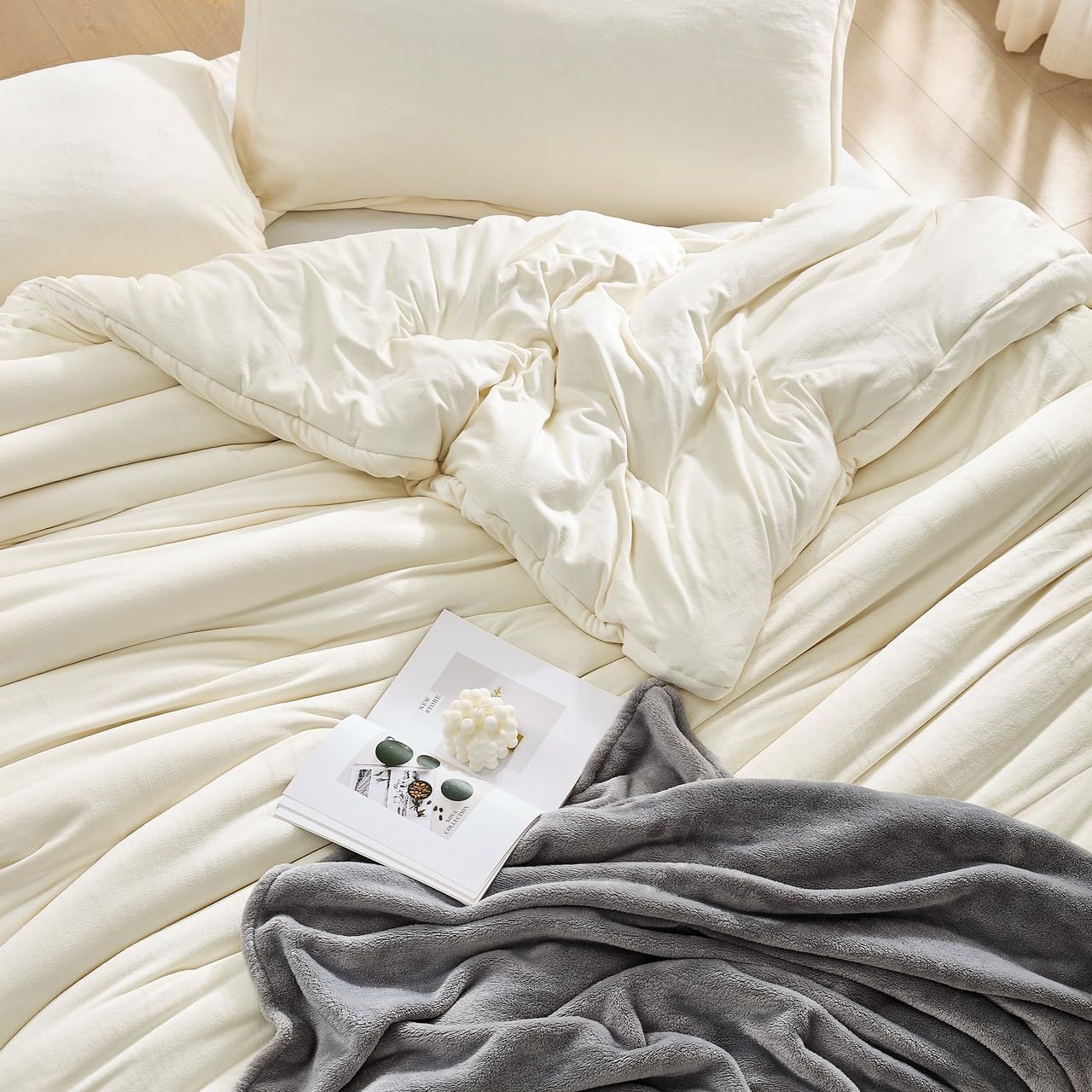 Byourbed Love Thick - Desirable Coma Inducer® Oversized King Comforter Set - Rich Eggnog