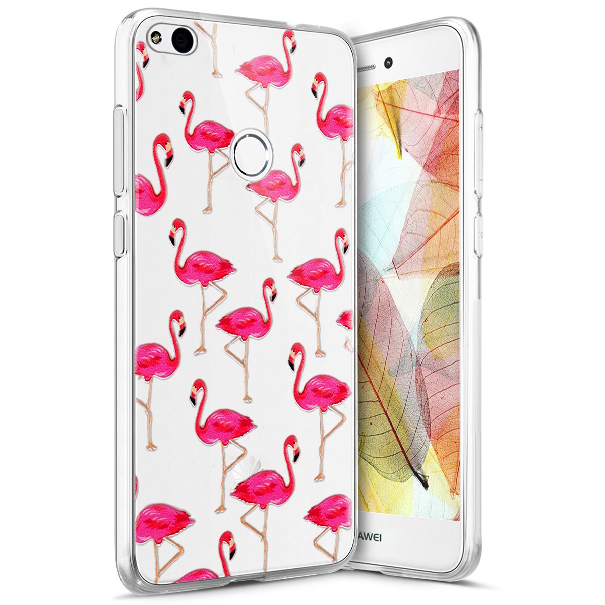 Cover Trasparente Con Farfalla Blu Per Huawei P8 Lite 2017 / P9 Lite 2017 - Custodia Slim In TPU Antiurto, Antigraffio E Morbida. Protezione Sottile E Leggera.
