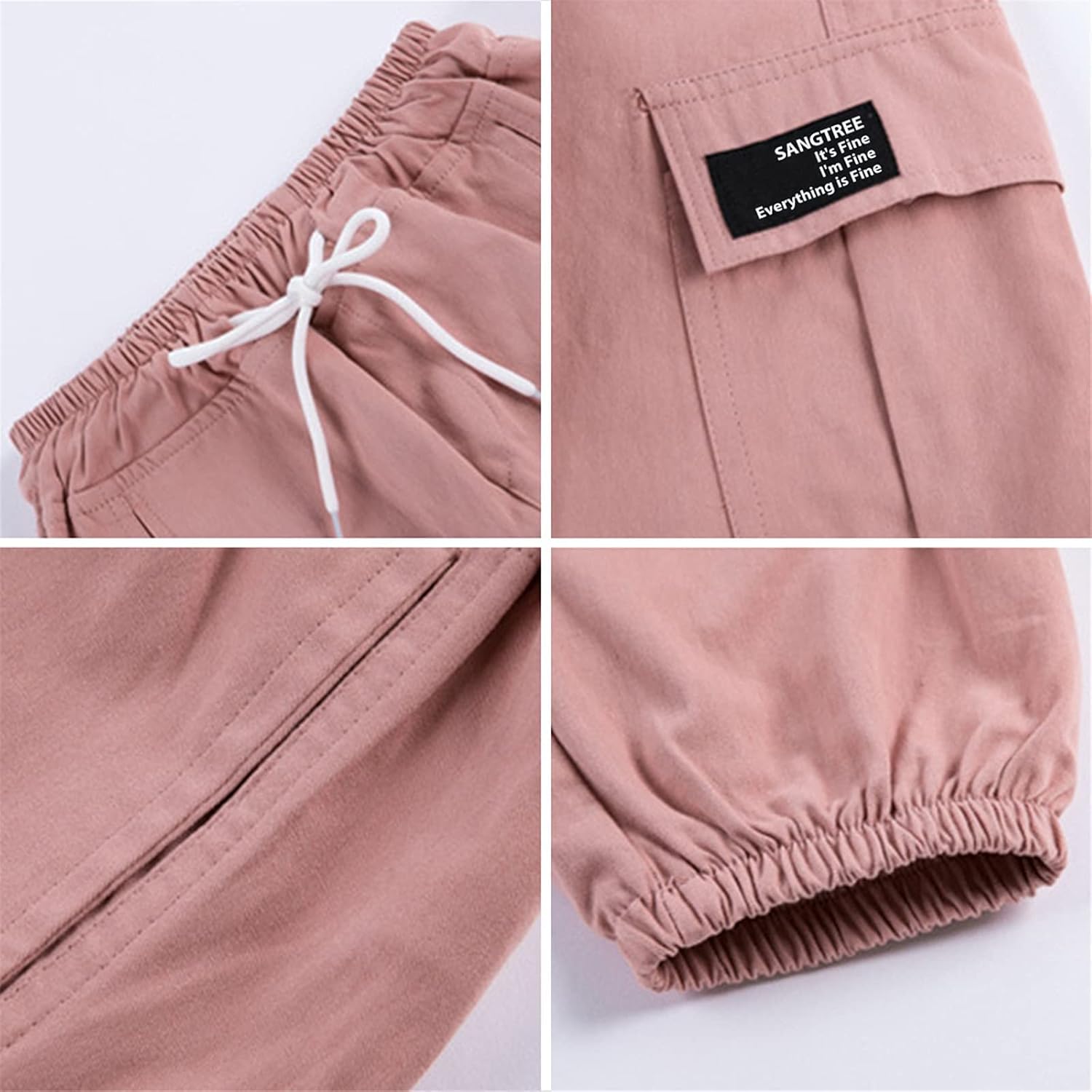 SANGTREE Girls & Women's Cargo Jogger Pants, 3 Years - Women 3XL: Clothing, Shoes & Jewelry