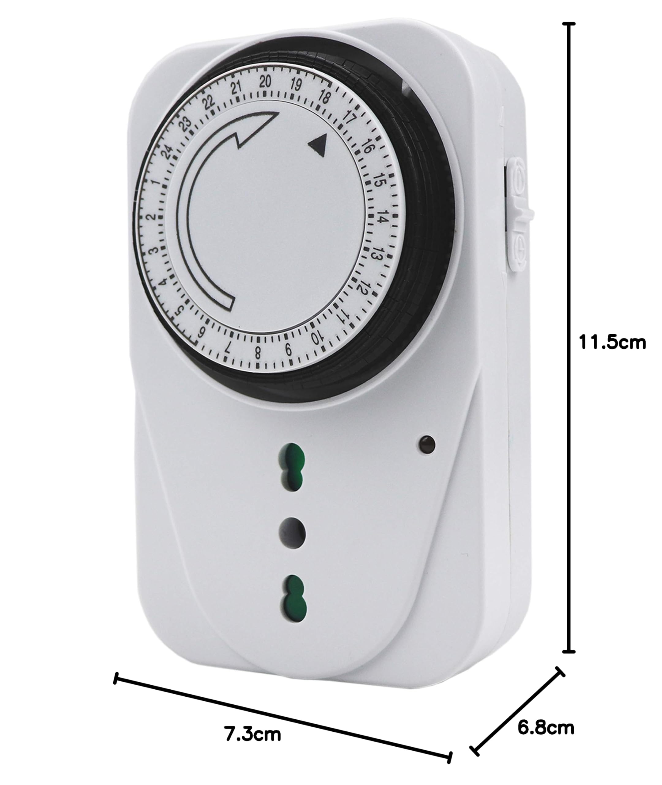 EXTRASTAR Timer presa elettrica,Programmatore Timer meccanico giornaliero,3680 W,250 V