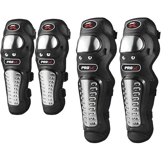 Autofy Alloy Steel Knee Guard Set of 4