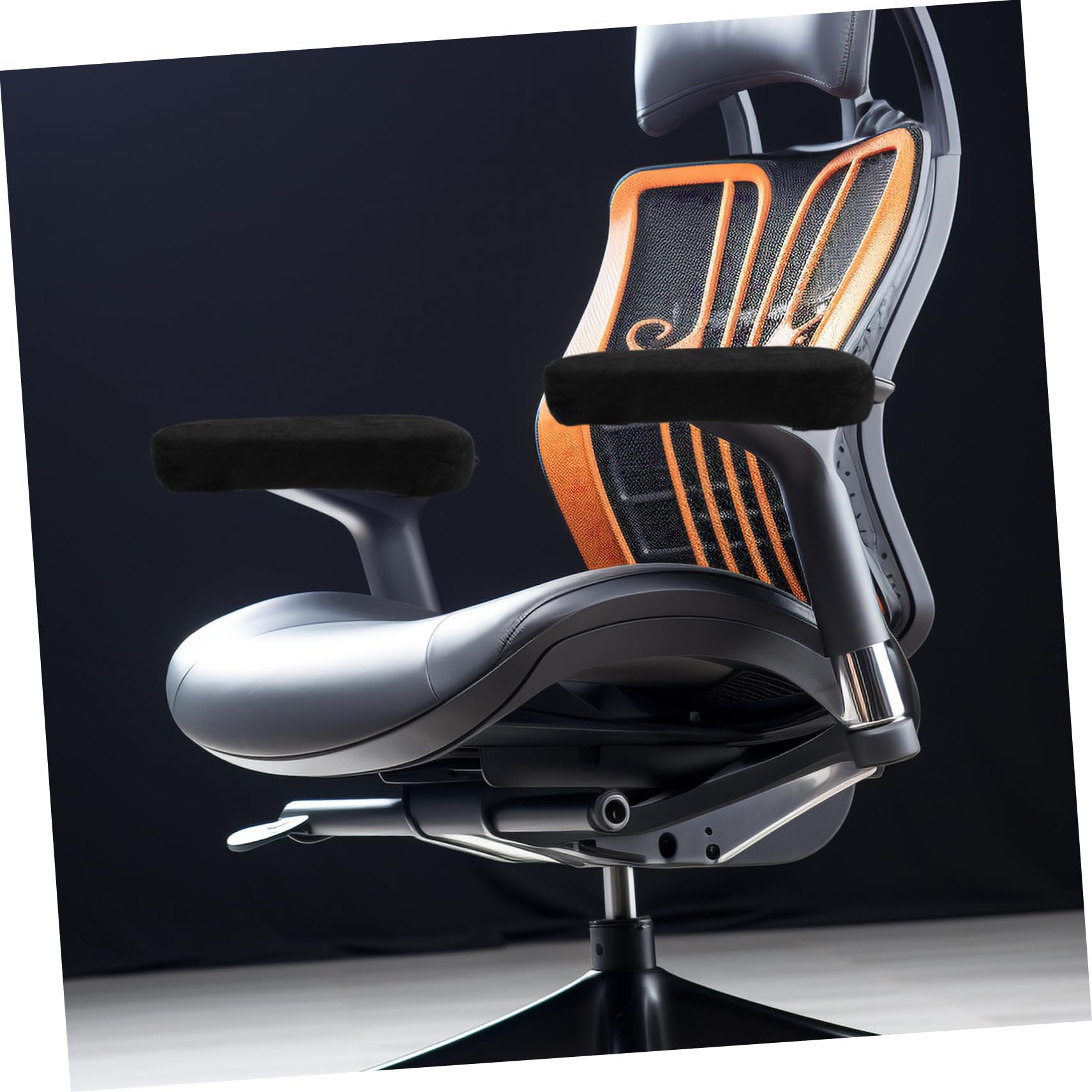 SHINEOFI 5 Sätze Stuhl Armpolster Reise Booster Hochstuhl Sitzerhöhung Autositz Gel Sitzkissen Armlehnenkissen Home Office Zubehör Liegestuhlschutz Büromatte Polyester 2 Stück * 5