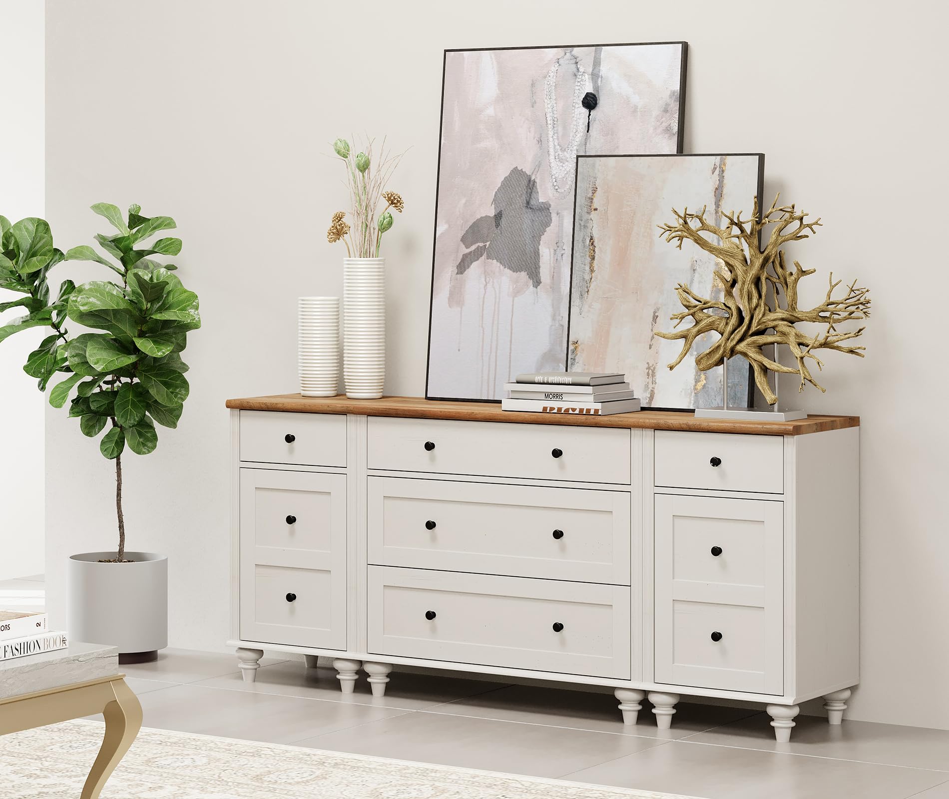 Amazon.com: WAMPAT Dresser for Bedroom with 5 Drawers and 2