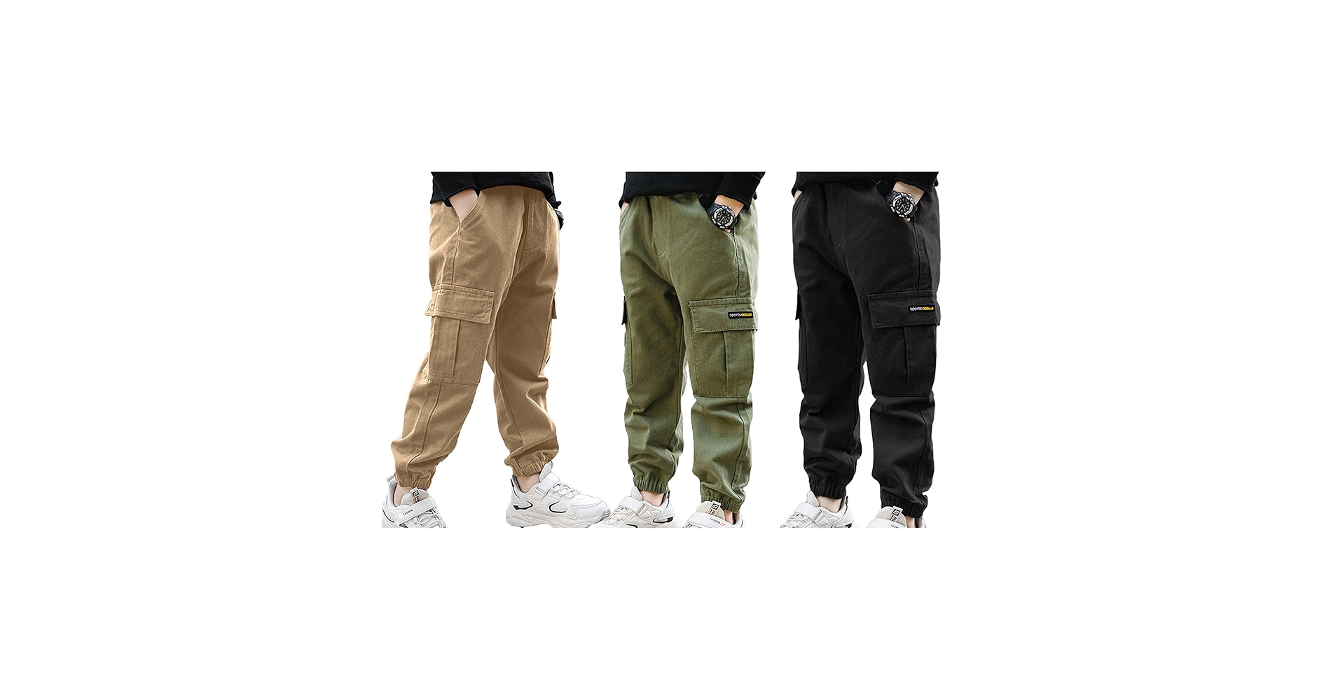 Amazon.com: Linjinx Boys Cargo Jogger Pants Kids Casual