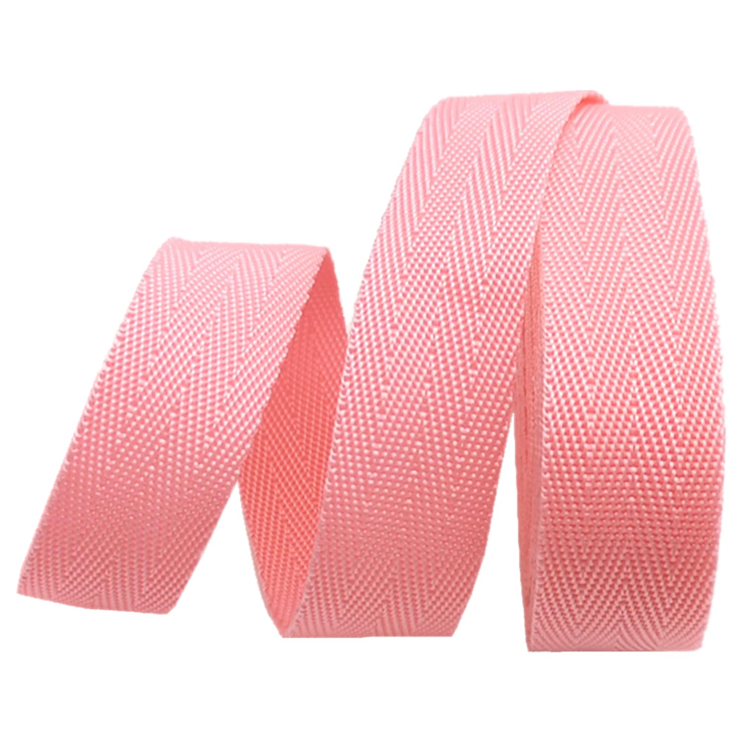 dfEDRd Webbing, Polypropylene 25mm 5 10 20 Yard Multicolor(Pink,5 yard)