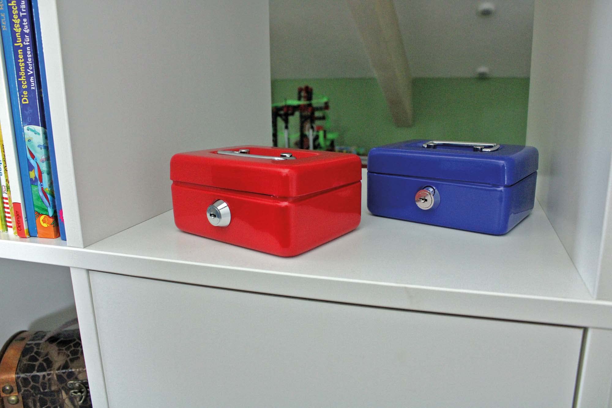 WEDO Rote Geldkassette Für Kinder - Stabile Spardose