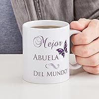 Vista 6 de CafePress World's Best Grandma - Taza de café de cerámica (11 oz)