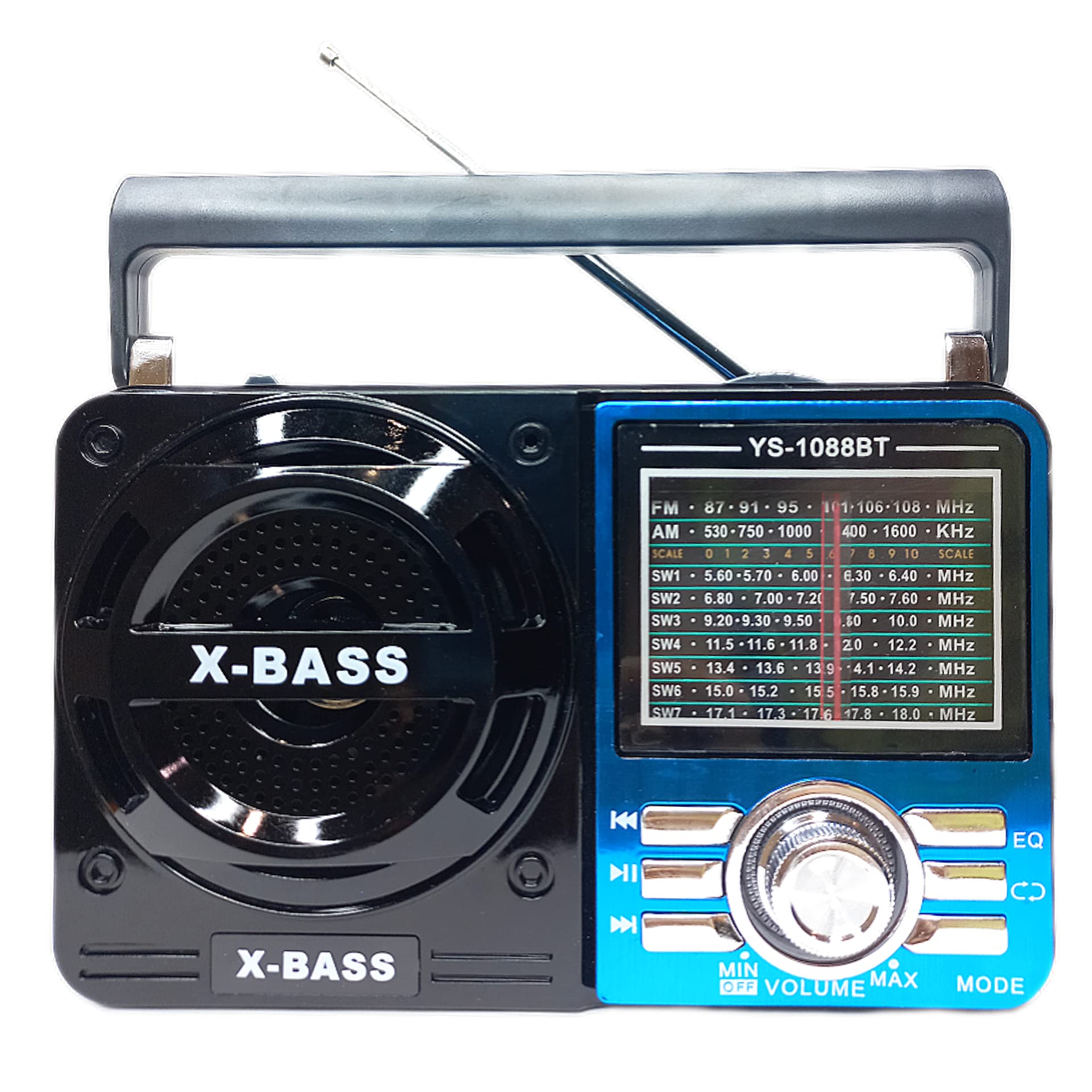 CAIXA SOM PORTATIL RETRO RADIO AM-FM LELONG LE-616 - AZUL | Amazon