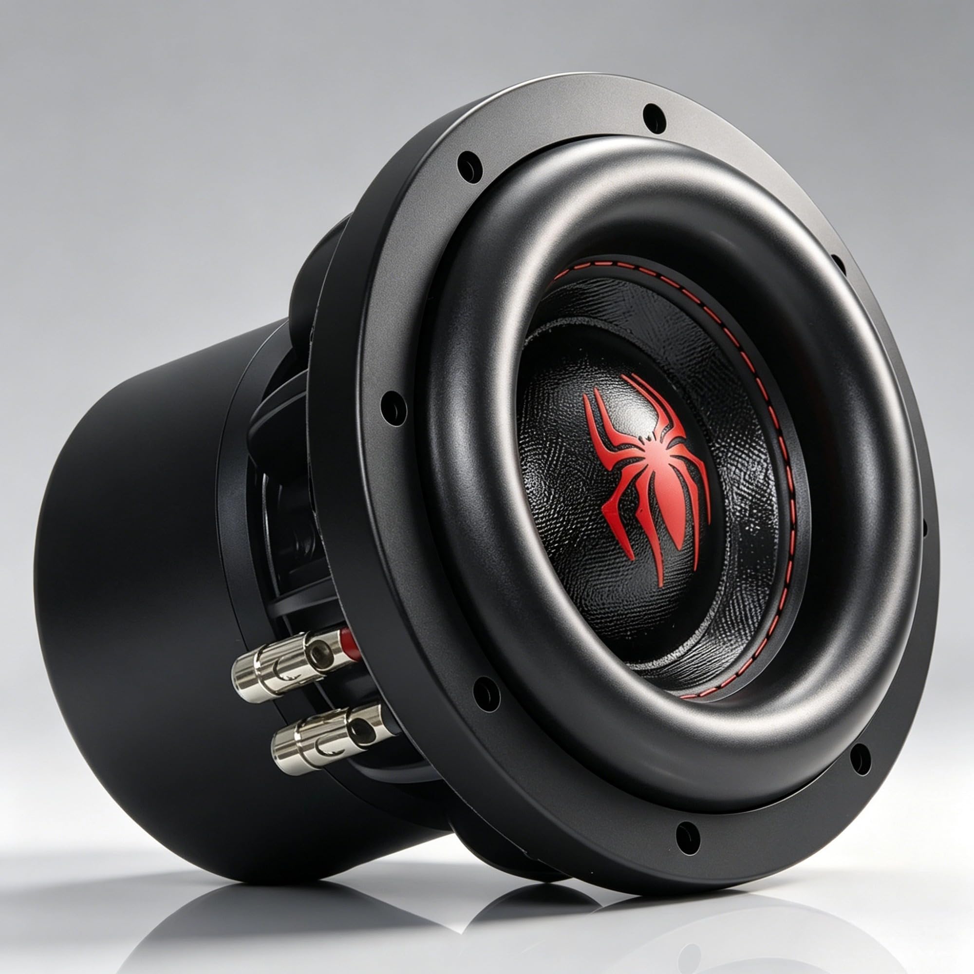 8" Subwoofers 1600W 4 Ohm SPL Car Subs, BASV Voice Coil, Heavy-Duty Cast Aluminum Basket, Deep Bass, Weaved Tinsel Leads, Multi-Connect Terminals, Superior Performance