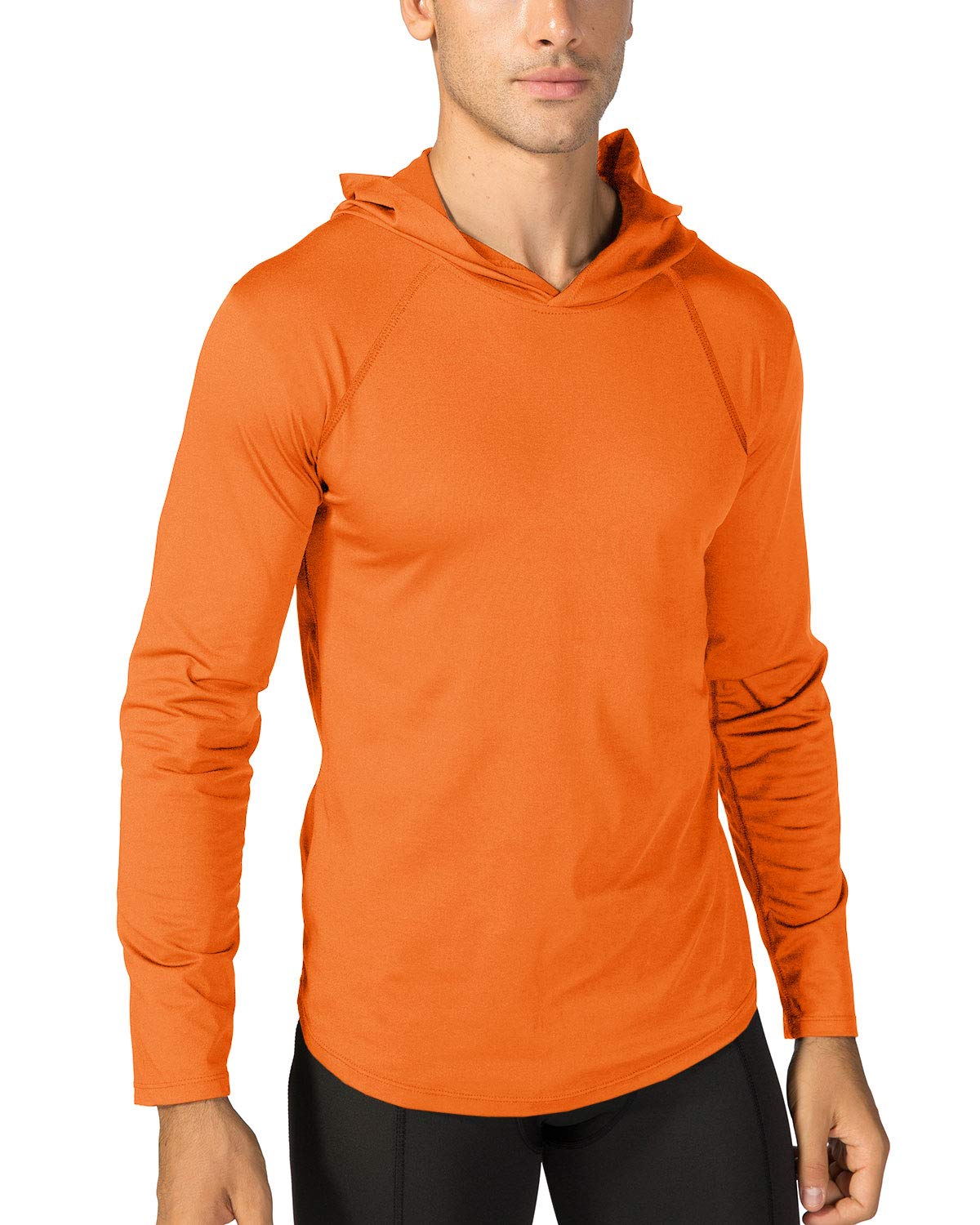 BIYLACLESEN Men's Sun Protection Long Sleeve T-Shirt UPF 50+ Performance Running Shirts with hood