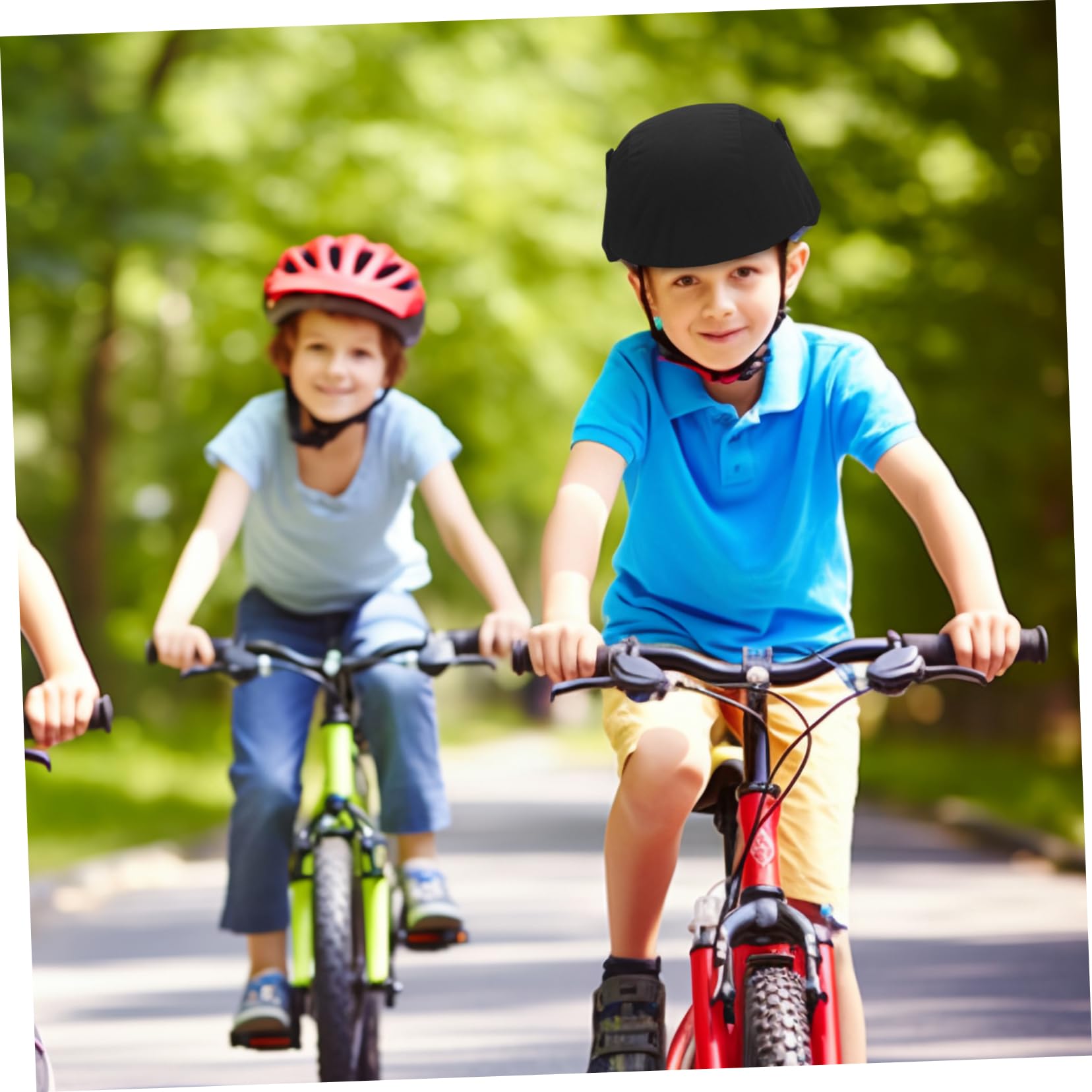 4pezzi Fodera Per Casco Da Ciclismo Riutilizzabile Copertura Protettiva Antivento e Antipioggia Strisce Riflettenti Per Maggiore Sicurezza Notturna e Comfort Durante