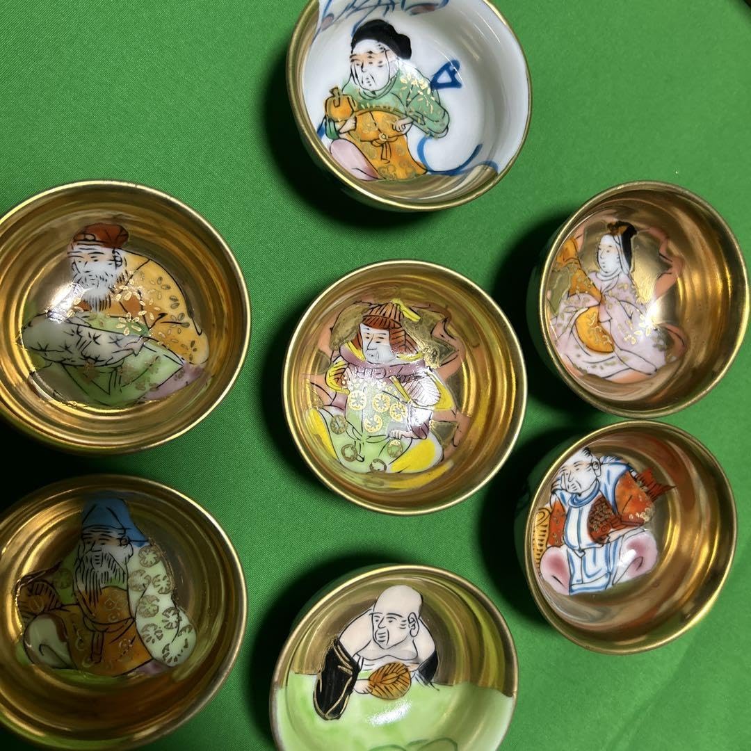 Amazon.co.jp: 九谷焼七福神組盃 : ホーム＆キッチン