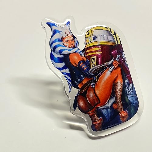 Miniatura 9 de JEREMY WORST "Acrylic Pins" Cosplay Wars Anime Comics Woman for Him and her accsessories for bags clothes (Aola Twilek)