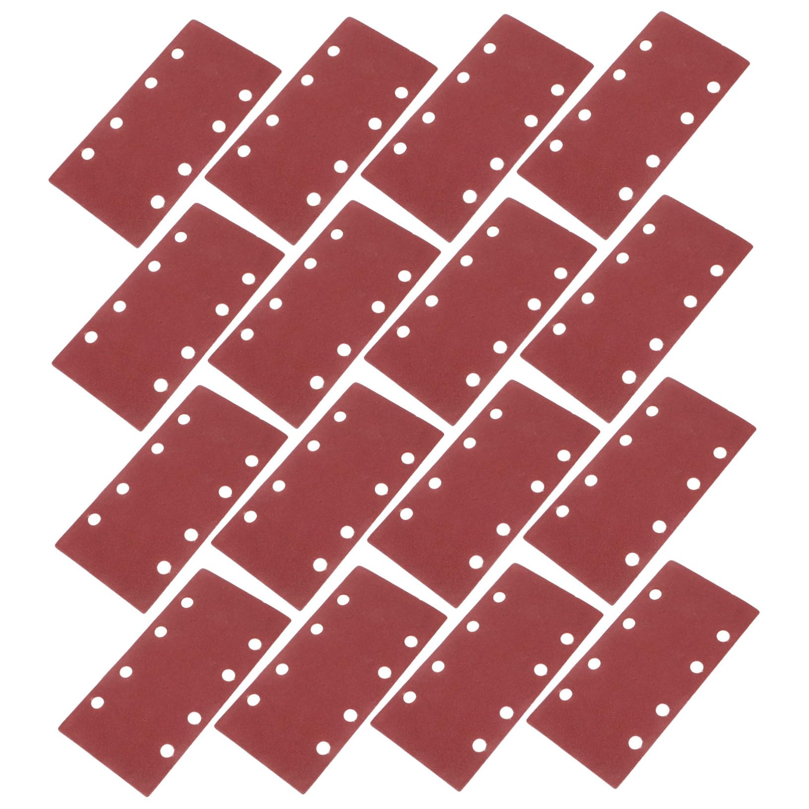PartyKindom 100pcs De Ponçage Assortiment De Papier De Verre De Ponder Papier De Verre Pour L'automobile Et Le Travail Du Bois Rouge Foncé