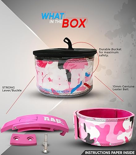 Miniatura 3 de RAD - Cinturón de levantamiento de pesas para hombres y mujeres, levantamiento de pesas, correa de palanca de 0.39410 mm