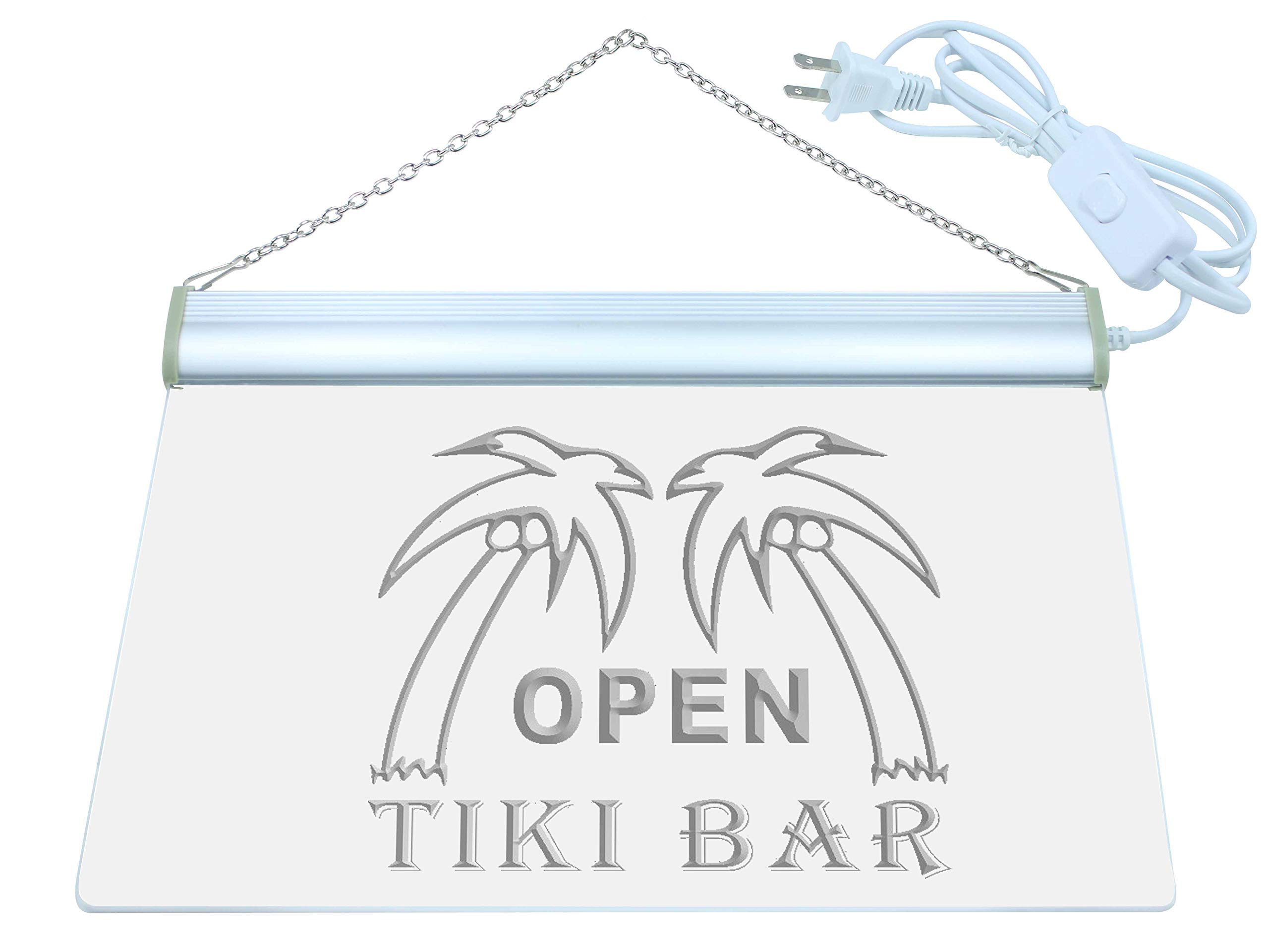 ADVPRO Open Tiki Bar Pub Decor Palm Tree LED Neon Sign Red 24 x 16 Inches st4s64-i179-r