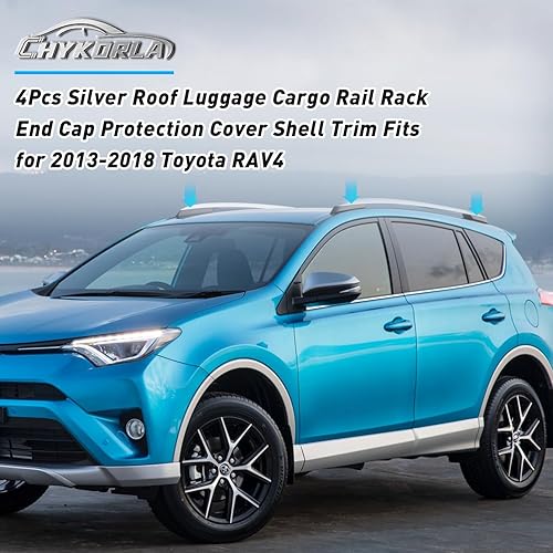 Miniatura 6 de Cubierta de protección para portaequipajes de techo negro, 4 unidades, para Toyota 4Runner N210 2003-2009