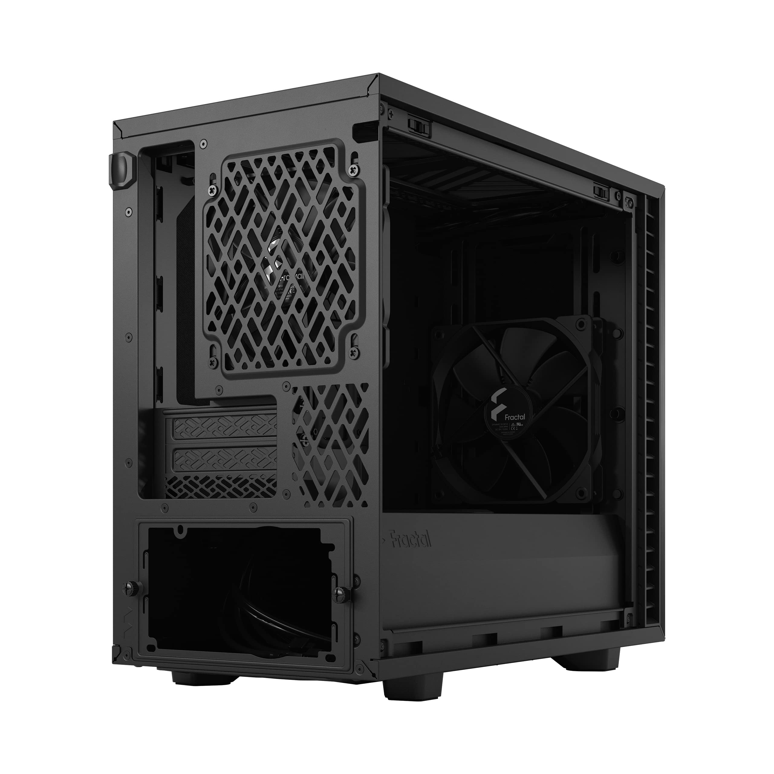 Fractal Design Define 7 Nano Black Brushed Aluminum/Steel Mini ITX Silent Solid Nano Tower Computer Case