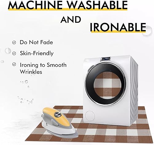 Vista 151 de KILOCOCO Alfombra de rayas beige de 2.3 x 3.6 pies para interiores y exteriores, alfombra tejida a mano de algodón lavable a rayas para puerta Rayas